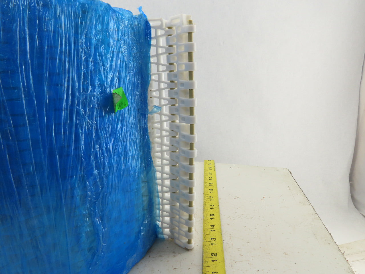 9.8" Straight Running Open Link Mat Top Rubber Grip Conveyor Chain 10'