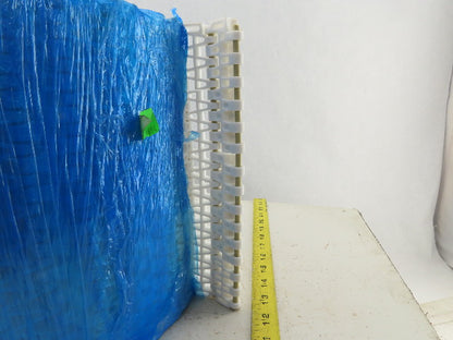 9.8" Straight Running Open Link Mat Top Rubber Grip Conveyor Chain 10'