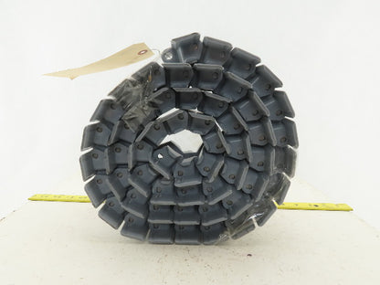Rex 882 4-1/2" Radius Flat Slat Table Top Conveyor Chain 6'8"