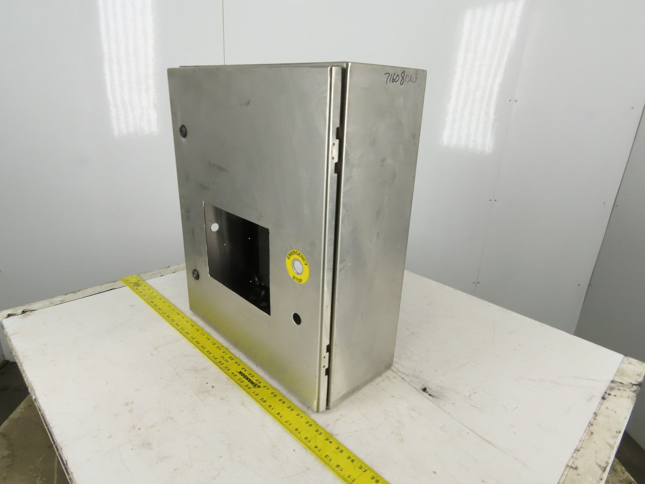 SEC Stainless Steel Electrical Enclosure 24x24x8" Wall Mount Hinged W/Back Plate