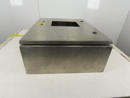 SEC Stainless Steel Electrical Enclosure 24x24x8" Wall Mount Hinged W/Back Plate