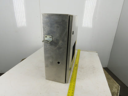 SEC Stainless Steel Electrical Enclosure 24x24x8" Wall Mount Hinged W/Back Plate