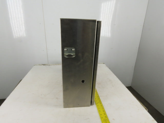 SEC Stainless Steel Electrical Enclosure 24x24x8" Wall Mount Hinged W/Back Plate