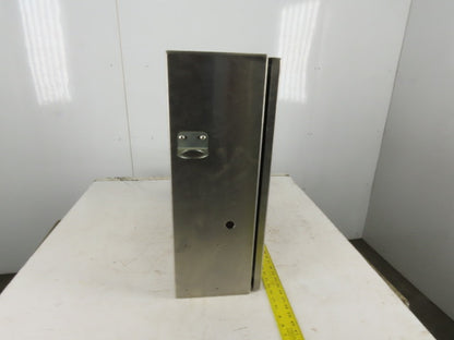 SEC Stainless Steel Electrical Enclosure 24x24x8" Wall Mount Hinged W/Back Plate