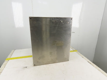 SEC Stainless Steel Electrical Enclosure 24x24x8" Wall Mount Hinged W/Back Plate