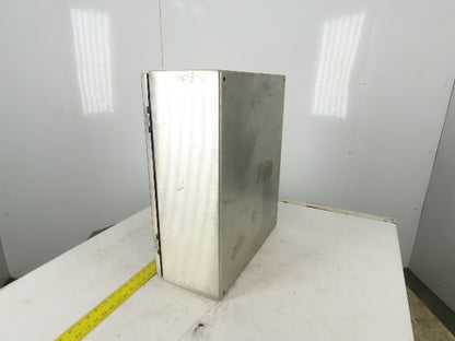 SEC Stainless Steel Electrical Enclosure 24x24x8" Wall Mount Hinged W/Back Plate