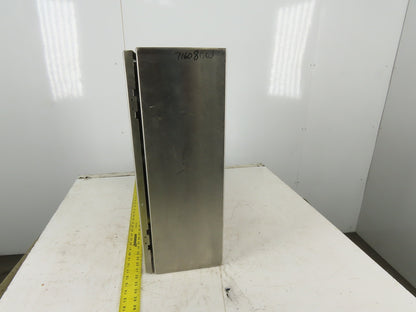 SEC Stainless Steel Electrical Enclosure 24x24x8" Wall Mount Hinged W/Back Plate