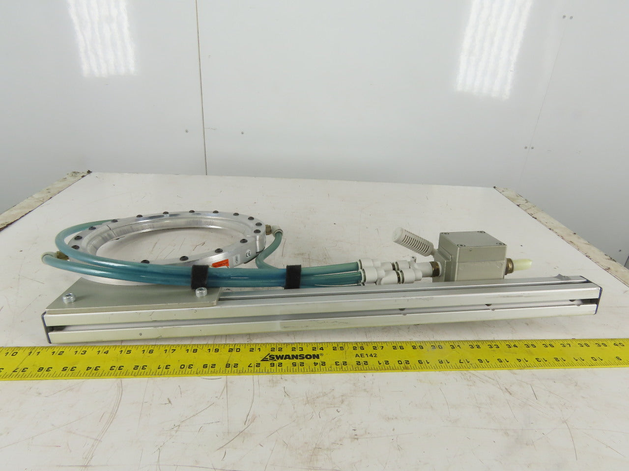 Exair 9" Air Wipe Pass Through Material Blow Off Cleaner Dryer Ring Pilot Valve
