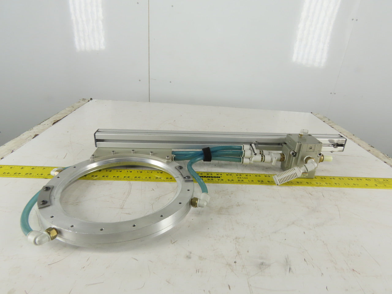 Exair 9" Air Wipe Pass Through Material Blow Off Cleaner Dryer Ring Pilot Valve