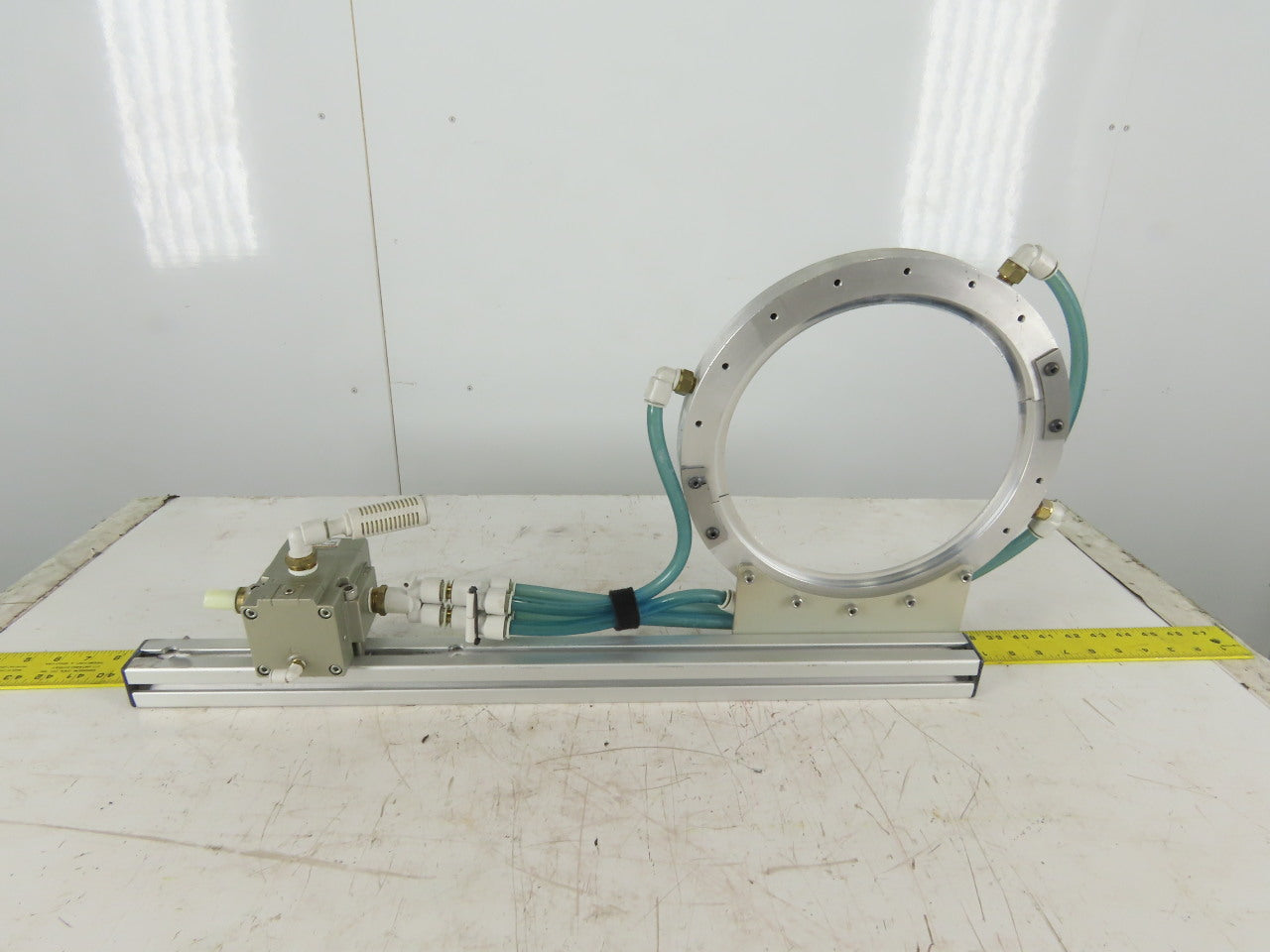 Exair 9" Air Wipe Pass Through Material Blow Off Cleaner Dryer Ring Pilot Valve