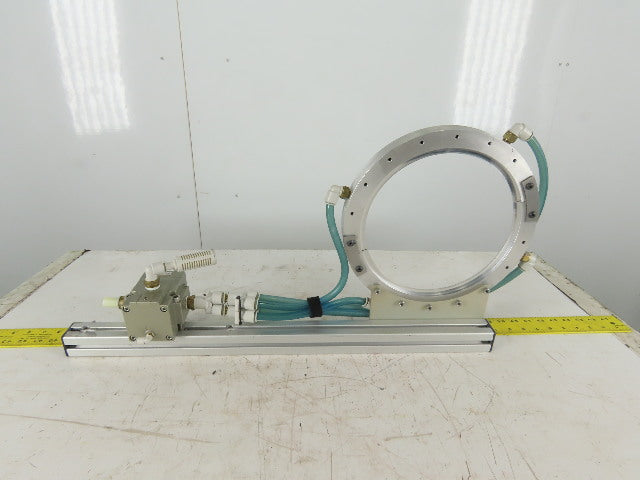 Exair 9" Air Wipe Pass Through Material Blow Off Cleaner Dryer Ring Pilot Valve