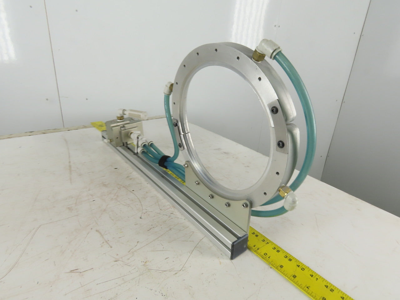 Exair 9" Air Wipe Pass Through Material Blow Off Cleaner Dryer Ring Pilot Valve