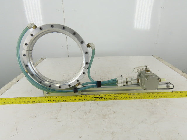Exair 9" Air Wipe Pass Through Material Blow Off Cleaner Dryer Ring Pilot Valve