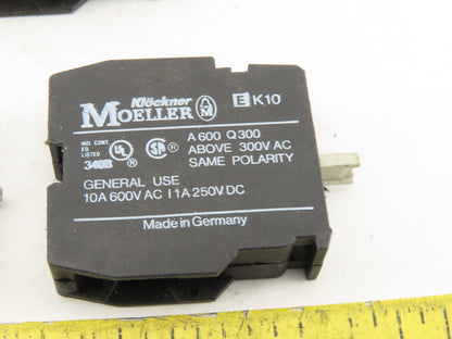 Moller 340B Contact Block 1 Pole N.O. Lot of 9