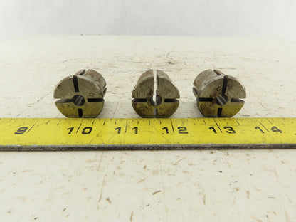 Erickson FTC025 0.255 Split F Series Collet Lot Of 3