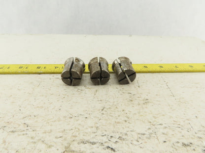 Erickson FTC025 0.255 Split F Series Collet Lot Of 3