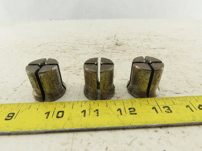 Erickson FTC025 0.255 Split F Series Collet Lot Of 3