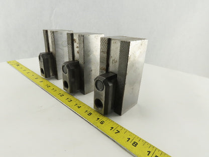 Lathe Chuck Jaws 4-3/8"L x 2"W X2"T Lot of 3