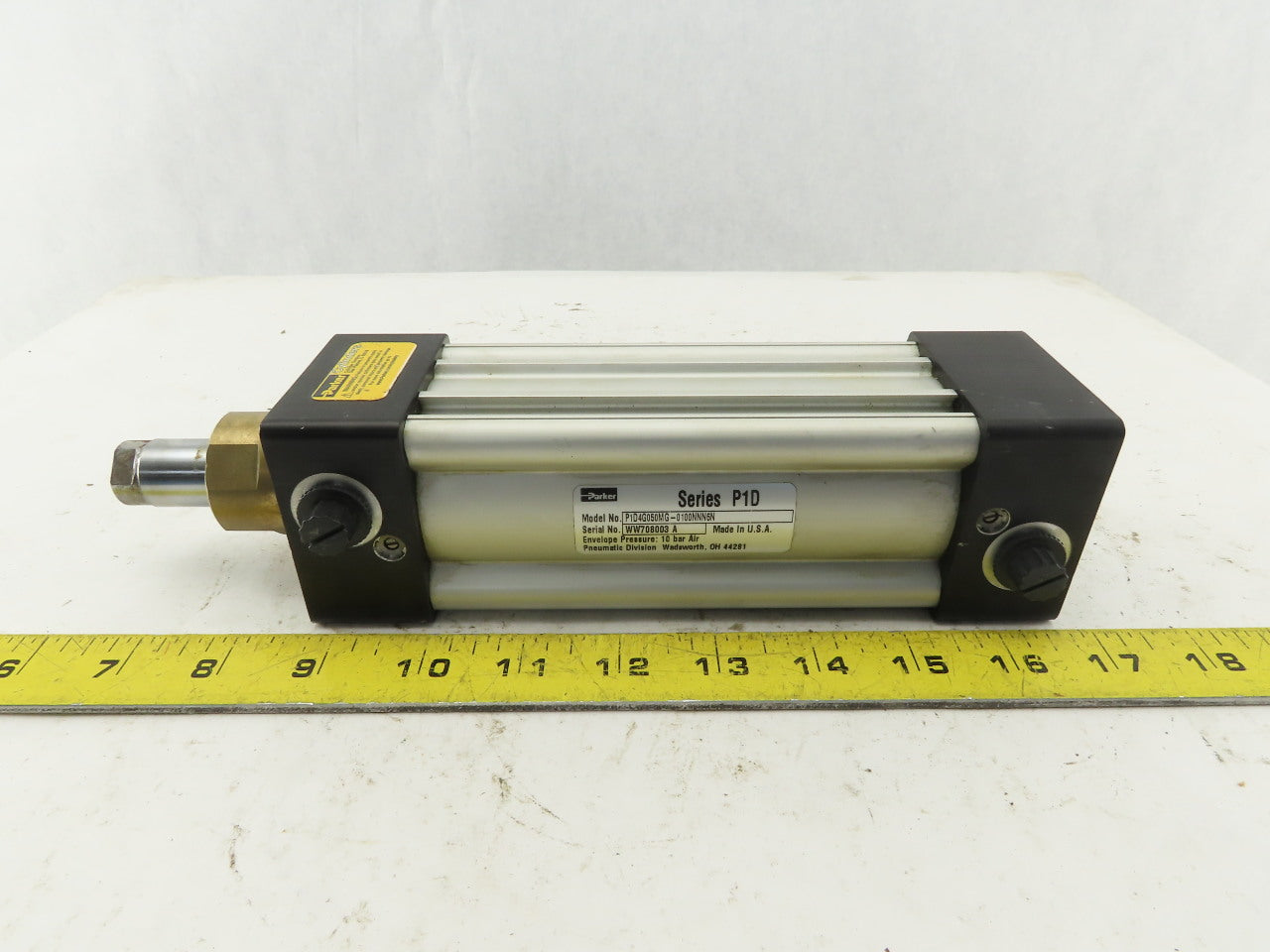 Parker P1D4G050MG-0100NNN6N 50mm Bore 100mm Stroke Double Acting Air Cylinder