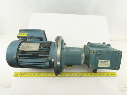 Tigar/Sew Eurodrive 17S15R 3/4Hp Gear Motor 15:1 Ratio 133.3 RPM 230/460V 3Ph