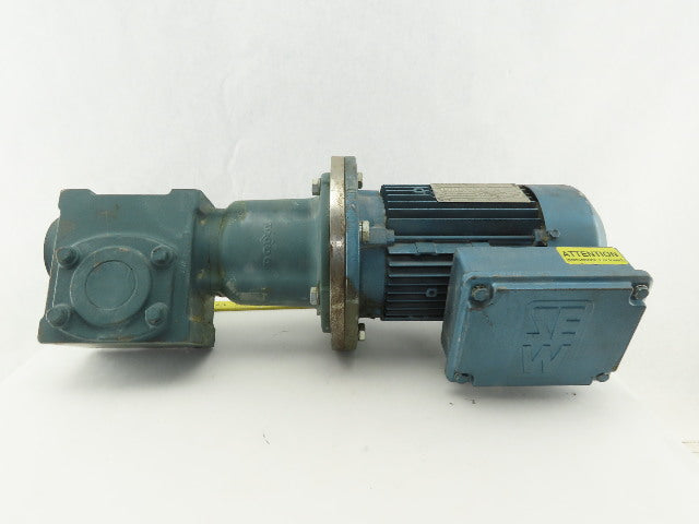 Tigar/Sew Eurodrive 17S15R 3/4Hp Gear Motor 15:1 Ratio 133.3 RPM 230/460V 3Ph