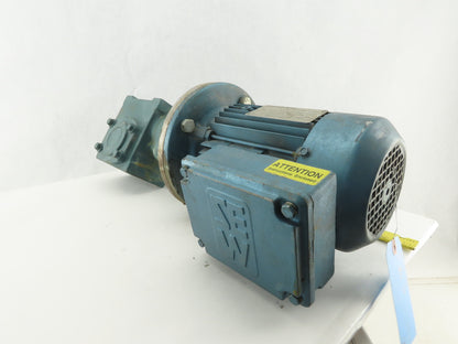 Tigar/Sew Eurodrive 17S15R 3/4Hp Gear Motor 15:1 Ratio 133.3 RPM 230/460V 3Ph