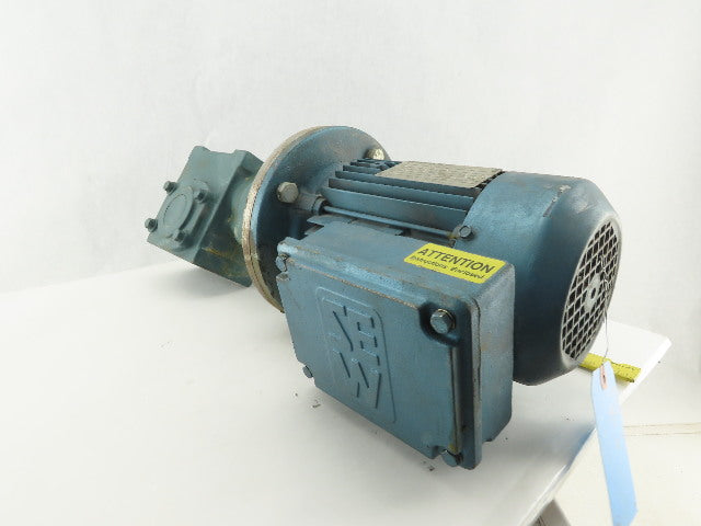 Tigar/Sew Eurodrive 17S15R 3/4Hp Gear Motor 15:1 Ratio 133.3 RPM 230/460V 3Ph