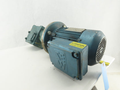 Tigar/Sew Eurodrive 17S15R 3/4Hp Gear Motor 15:1 Ratio 133.3 RPM 230/460V 3Ph