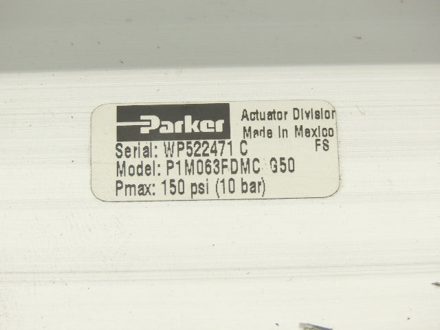 Parker P1M063FDMC Pneumatic Air Cylinder 63mm Bore 48mm Stroke