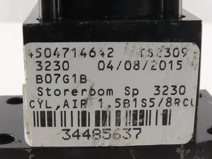 Pneumatic Tie Rod  Air Cylinder 1-1/4" Bore 1" Stroke Double Acting