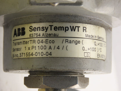 ABB Sensy Temp WT R Temperature Transmitter TR 04-eco 1xPt 100A