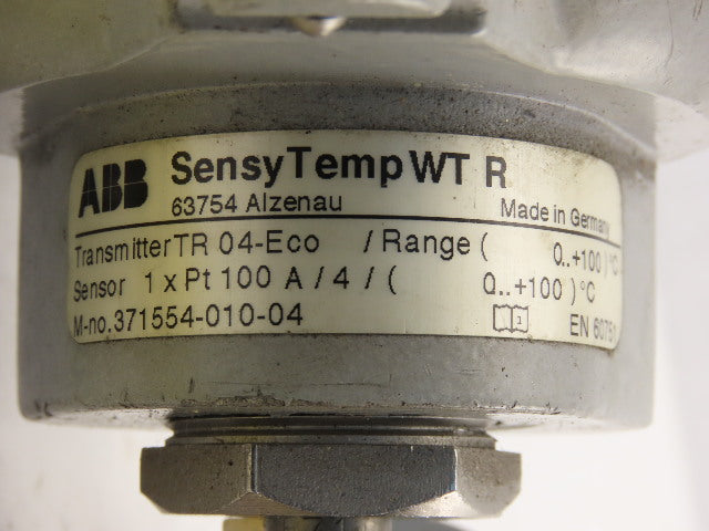 ABB Sensy Temp WT R Temperature Transmitter TR 04-eco 1xPt 100A