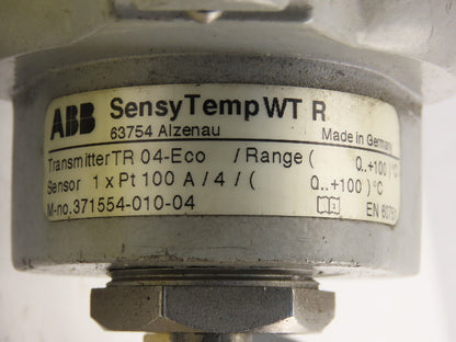 ABB Sensy Temp WT R Temperature Transmitter TR 04-eco 1xPt 100A