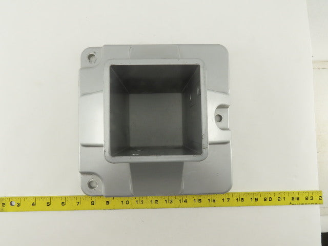 FlexLink XCFF 88X260 88mm Square Tube Floor Flange Mounting Socket