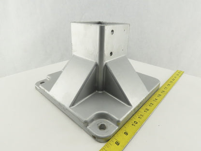 FlexLink XCFF 88X260 88mm Square Tube Floor Flange Mounting Socket
