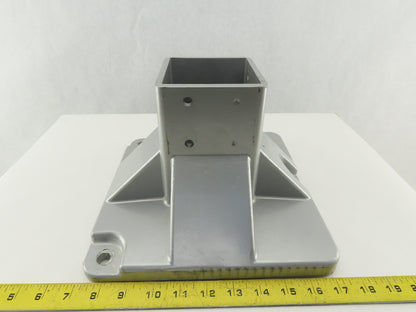 FlexLink XCFF 88X260 88mm Square Tube Floor Flange Mounting Socket