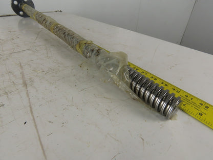 1-1/2" OD Jack Screw Flange Plate Mount 3 Turns Per Inch 35" Tall