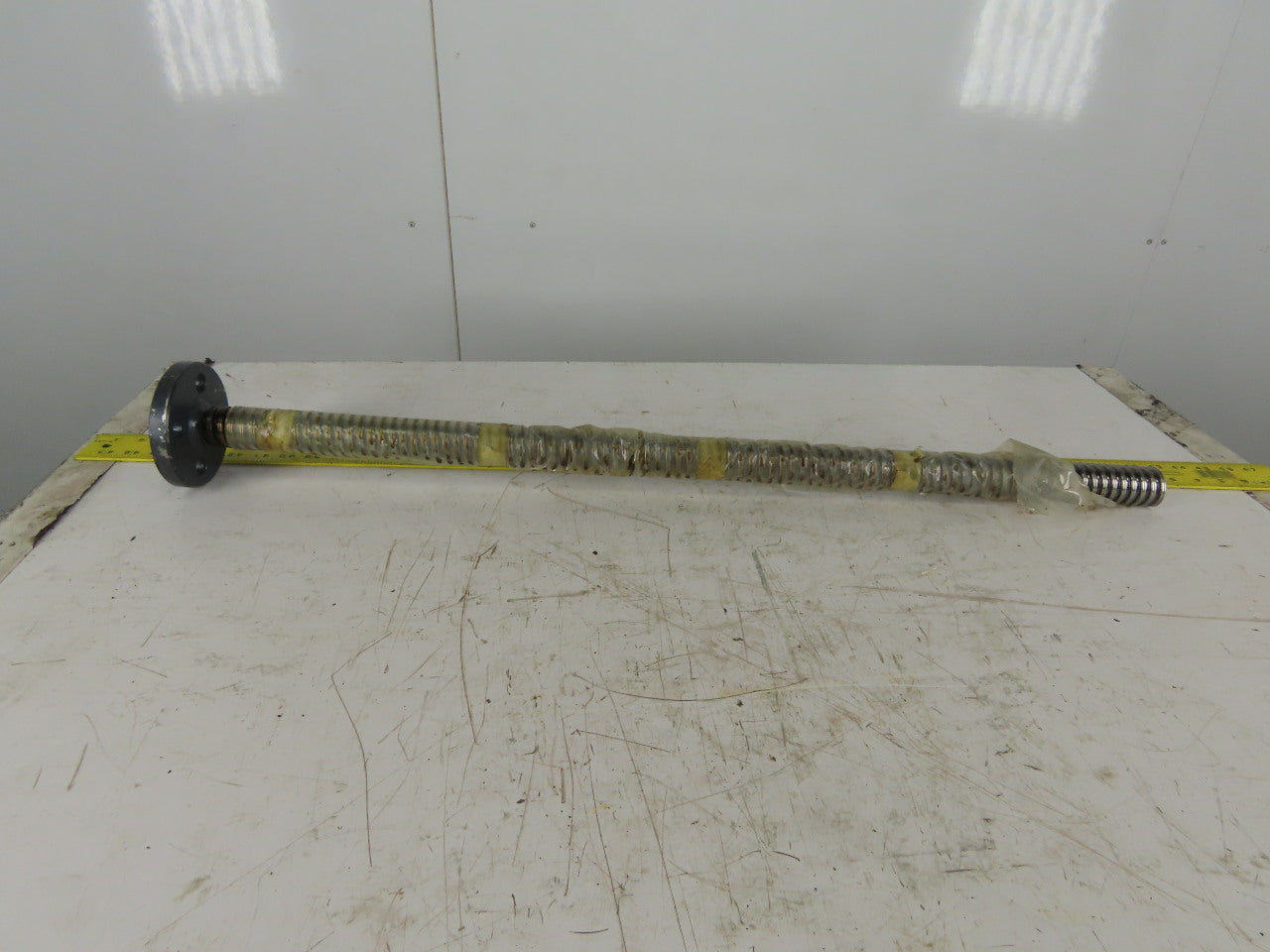1-1/2" OD Jack Screw Flange Plate Mount 3 Turns Per Inch 35" Tall