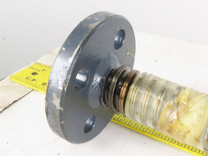 1-1/2" OD Jack Screw Flange Plate Mount 3 Turns Per Inch 35" Tall