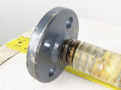 1-1/2" OD Jack Screw Flange Plate Mount 3 Turns Per Inch 35" Tall
