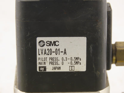 SMC LVA20-01-A Pilot Operated Chemical Purity Valve 0.5MPa