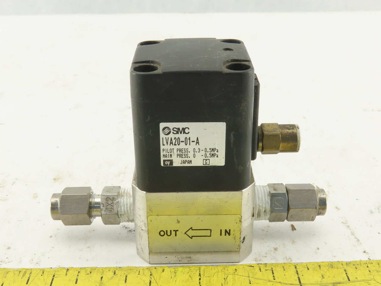 SMC LVA20-01-A Pilot Operated Chemical Purity Valve 0.5MPa