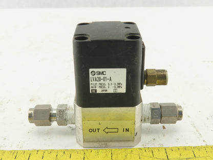 SMC LVA20-01-A Pilot Operated Chemical Purity Valve 0.5MPa