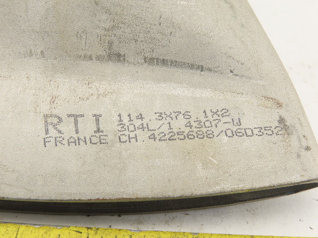 RTI 114.3x76.1x2 3" Rigid Stainless Steel Air Blow Nozzle 6-3/4" Wide 1/4" Open