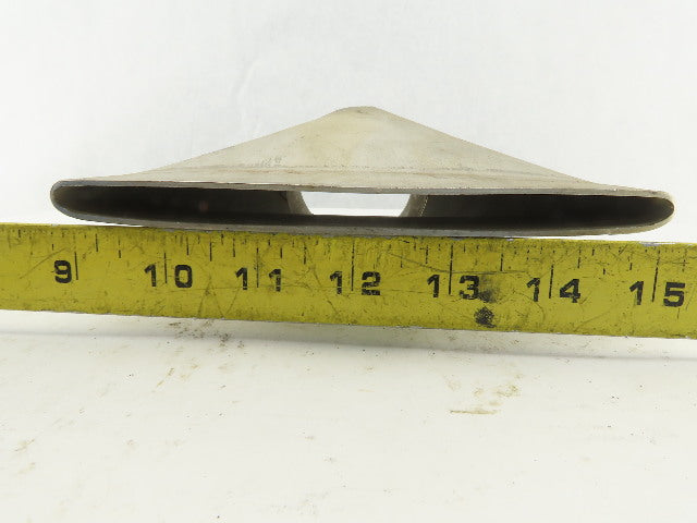 RTI 114.3x76.1x2 3" Rigid Stainless Steel Air Blow Nozzle 6-3/4" Wide 1/4" Open