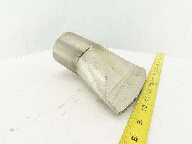 RTI 114.3x76.1x2 3" Rigid Stainless Steel Air Blow Nozzle 6-3/4" Wide 1/4" Open