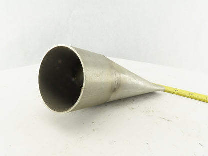 RTI 114.3x76.1x2 3" Rigid Stainless Steel Air Blow Nozzle 6-3/4" Wide 1/4" Open