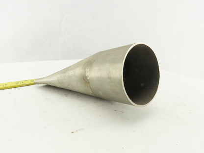 RTI 114.3x76.1x2 3" Rigid Stainless Steel Air Blow Nozzle 6-3/4" Wide 1/4" Open