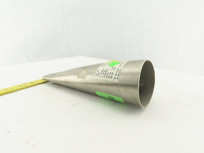 3" Rigid Stainless Steel Air Blow Nozzle 4-1/2" Wide 3/8" Open