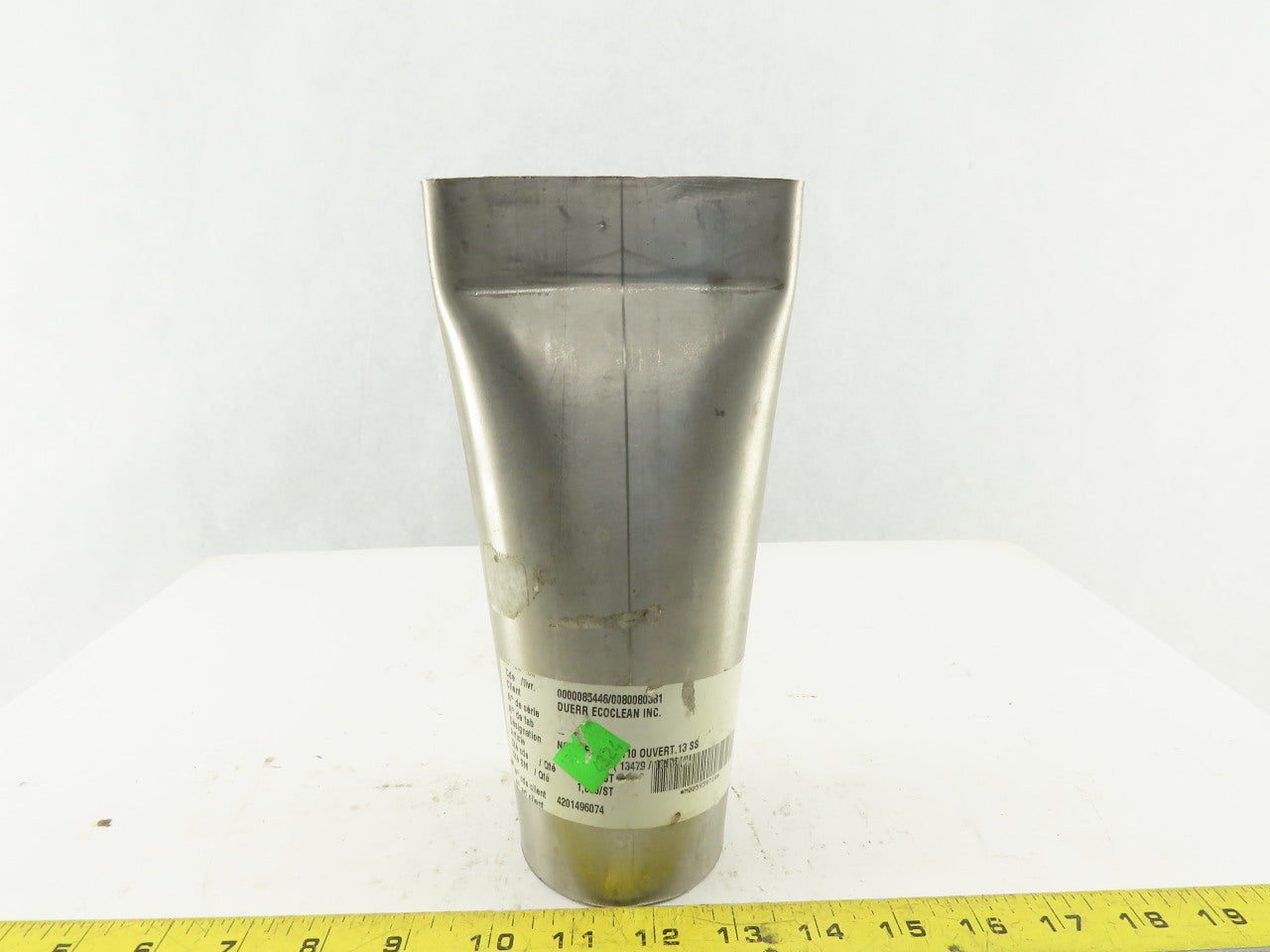 3" Rigid Stainless Steel Air Blow Nozzle 4-1/2" Wide 3/8" Open